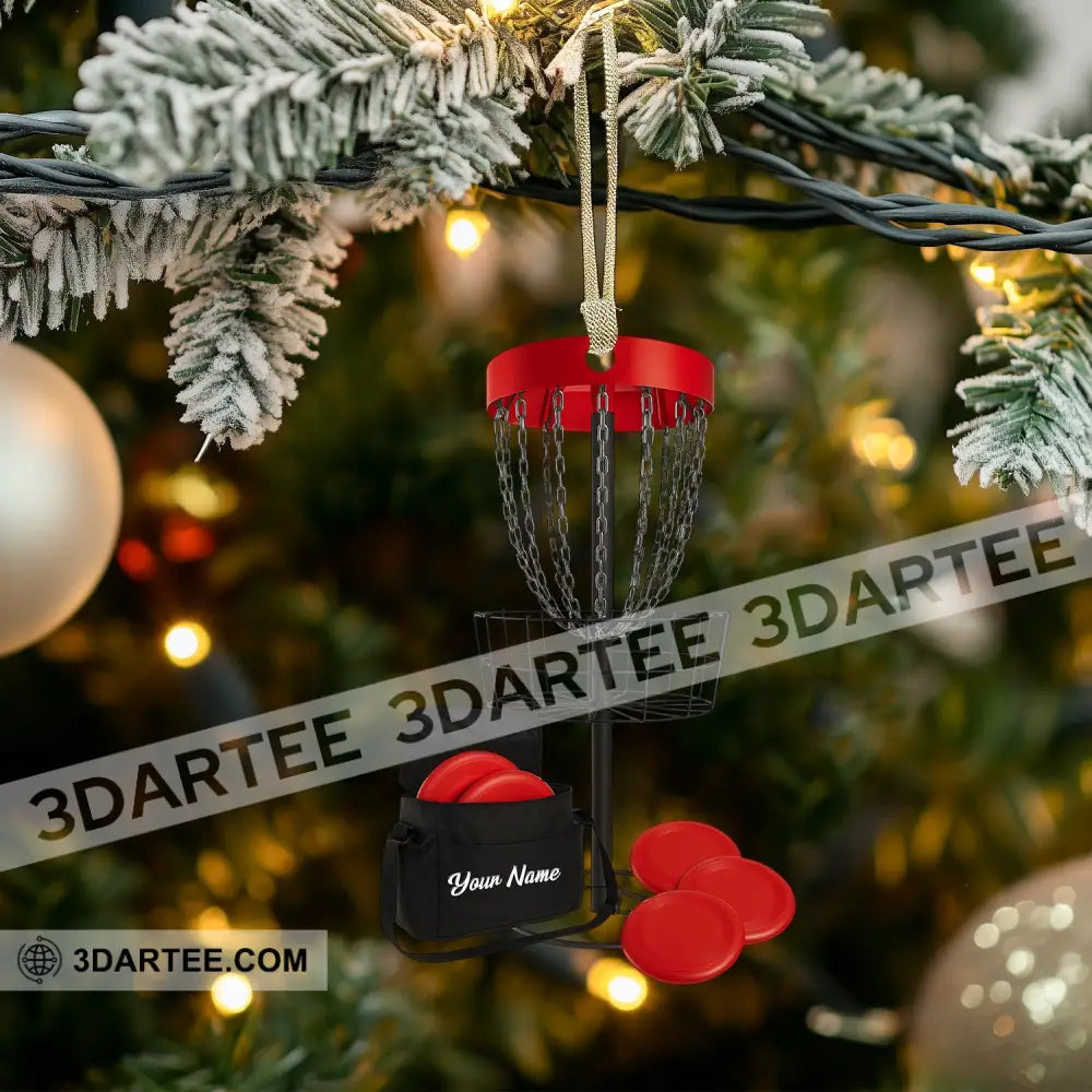 Disc Golf Home Decor Christmas Ornament Personalized Ornament Ornament