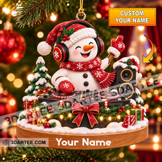 Disc Jockey Home Decor Christmas Ornament Personalized Ornament - 3.54’’ / 1 Ornament - Ornament