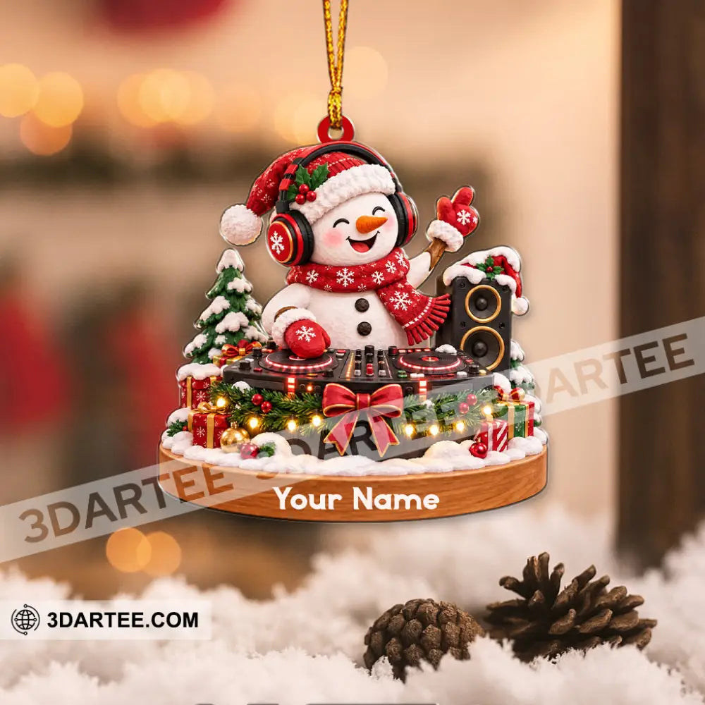 Disc Jockey Home Decor Christmas Ornament Personalized Ornament - Ornament