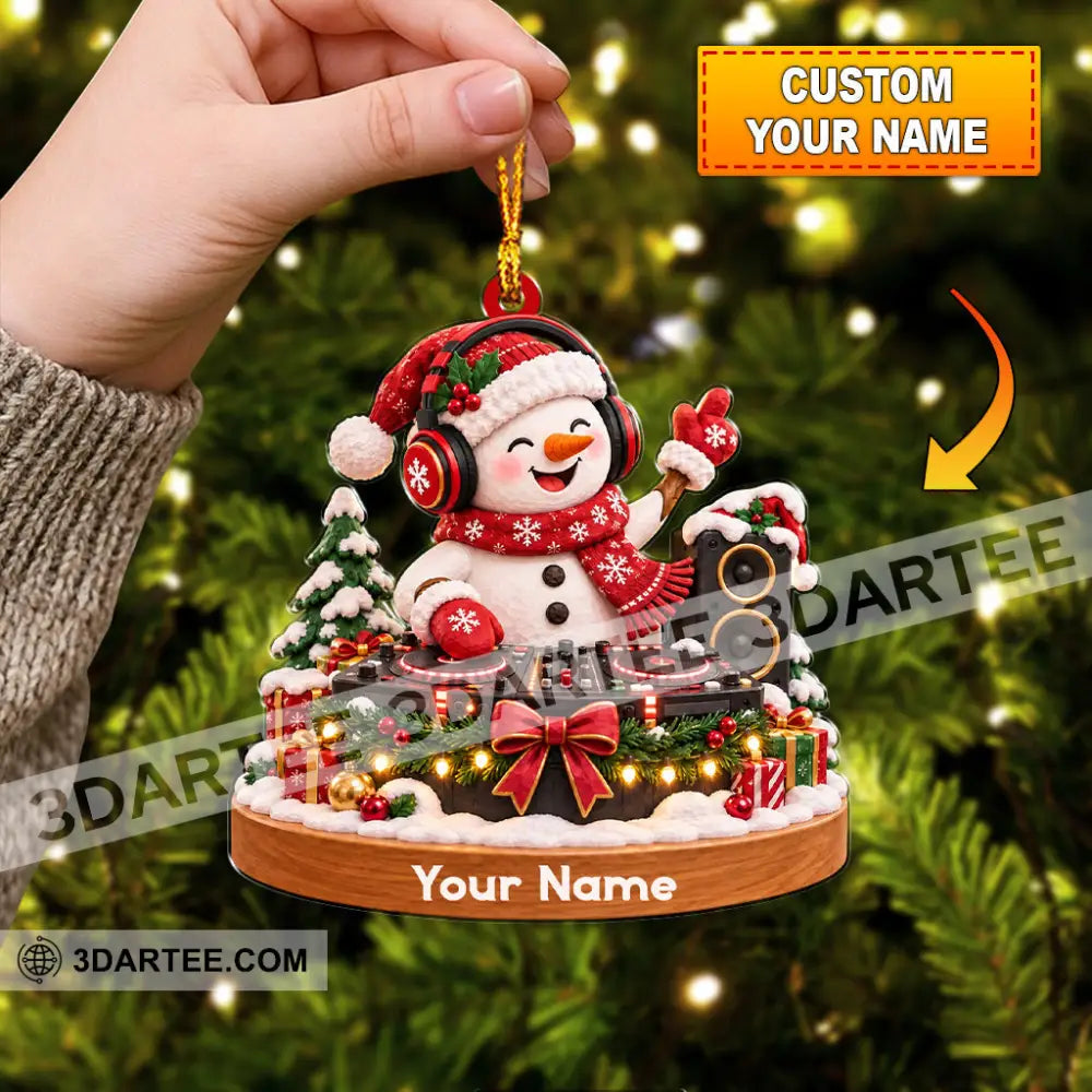 Disc Jockey Home Decor Christmas Ornament Personalized Ornament - Ornament