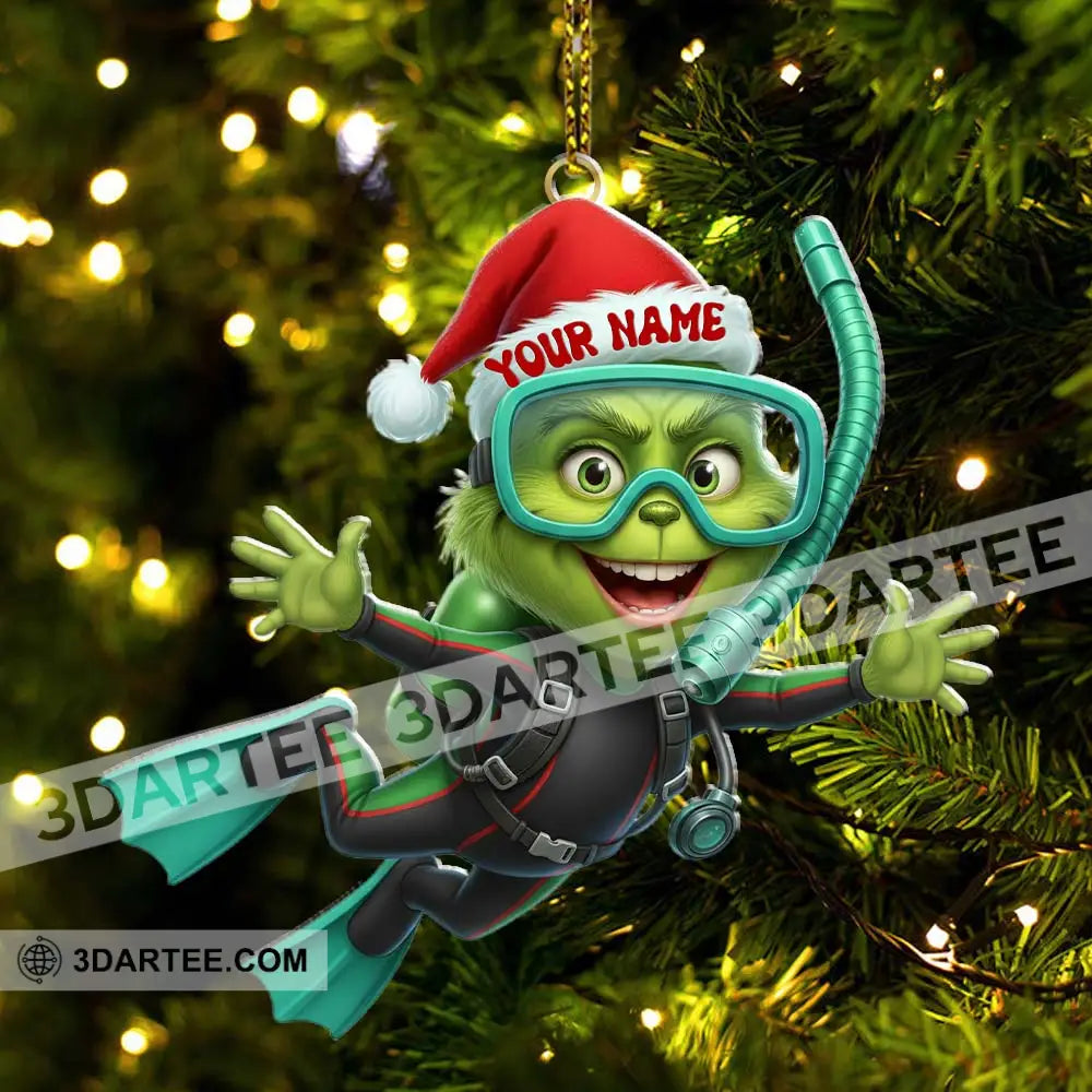 Diver ELF Home Decor Christmas Ornament Personalized Ornament Ornament