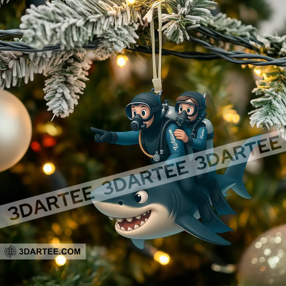 Diving Home Decor Christmas Ornament Personalized Ornament Ornament