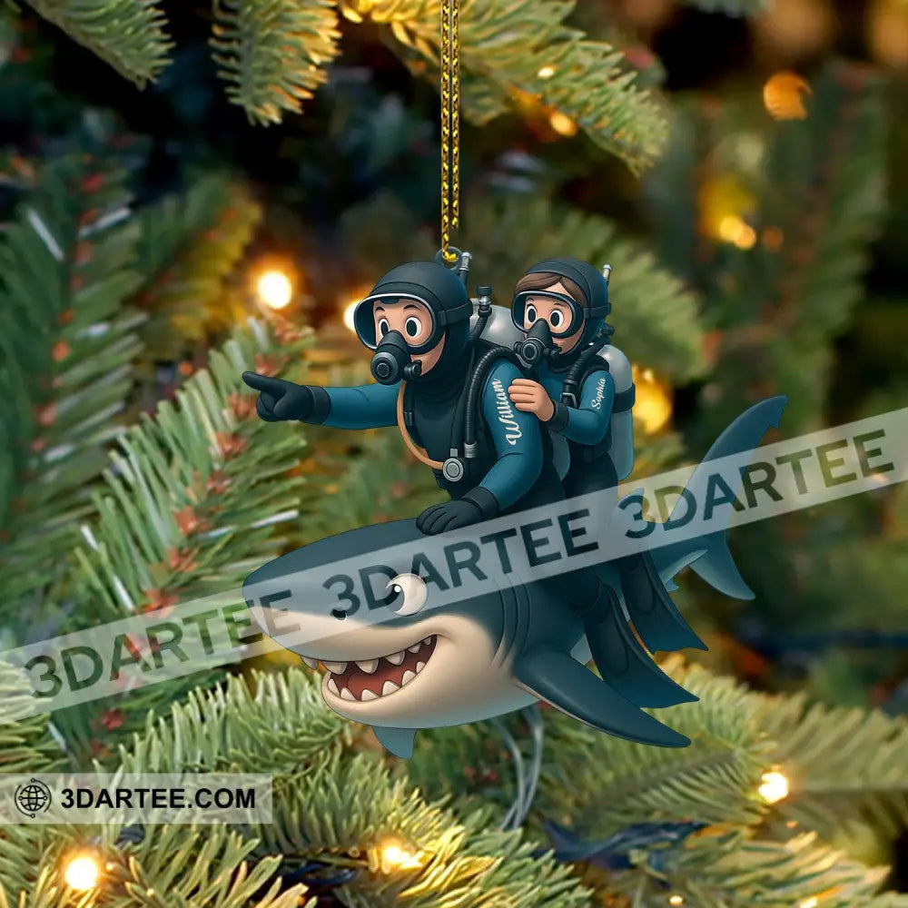 Diving Home Decor Christmas Ornament Personalized Ornament Ornament