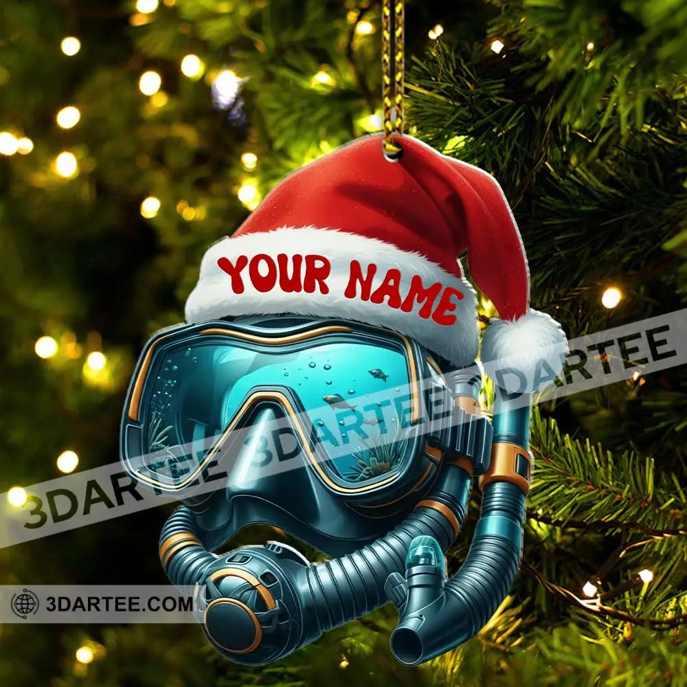 Diving Home Decor Christmas Ornament Personalized Ornament Ornament