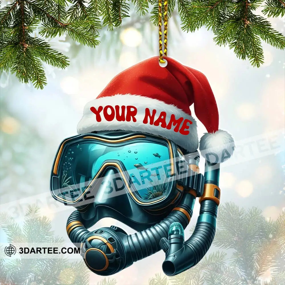 Diving Home Decor Christmas Ornament Personalized Ornament Ornament
