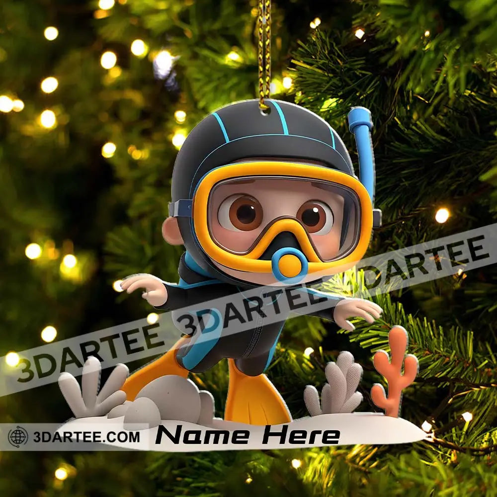 Diving Lover Home Decor Christmas Ornament Personalized Ornament Ornament