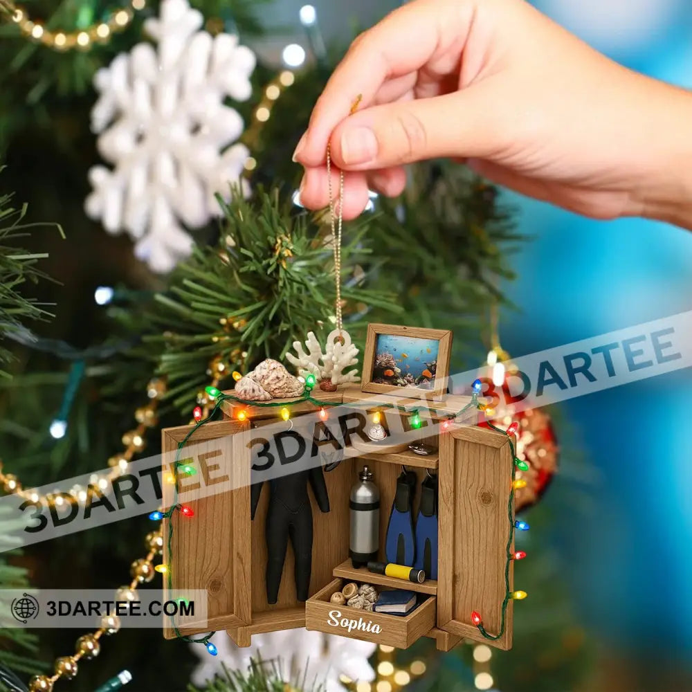 Diving Lover Home Decor Christmas Ornament Personalized Ornament Ornament