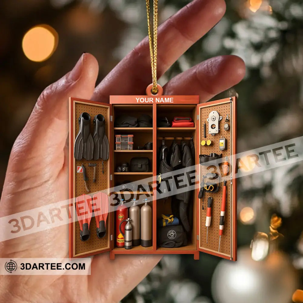 Diving Lover Home Decor Christmas Ornament Personalized Ornament Ornament