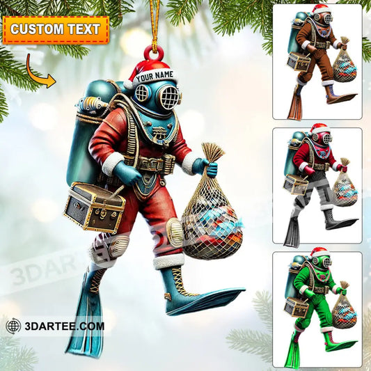 Diving Suit Home Decor Christmas Ornament Personalized Ornament 3.54’’ / 1 Ornament Ornament
