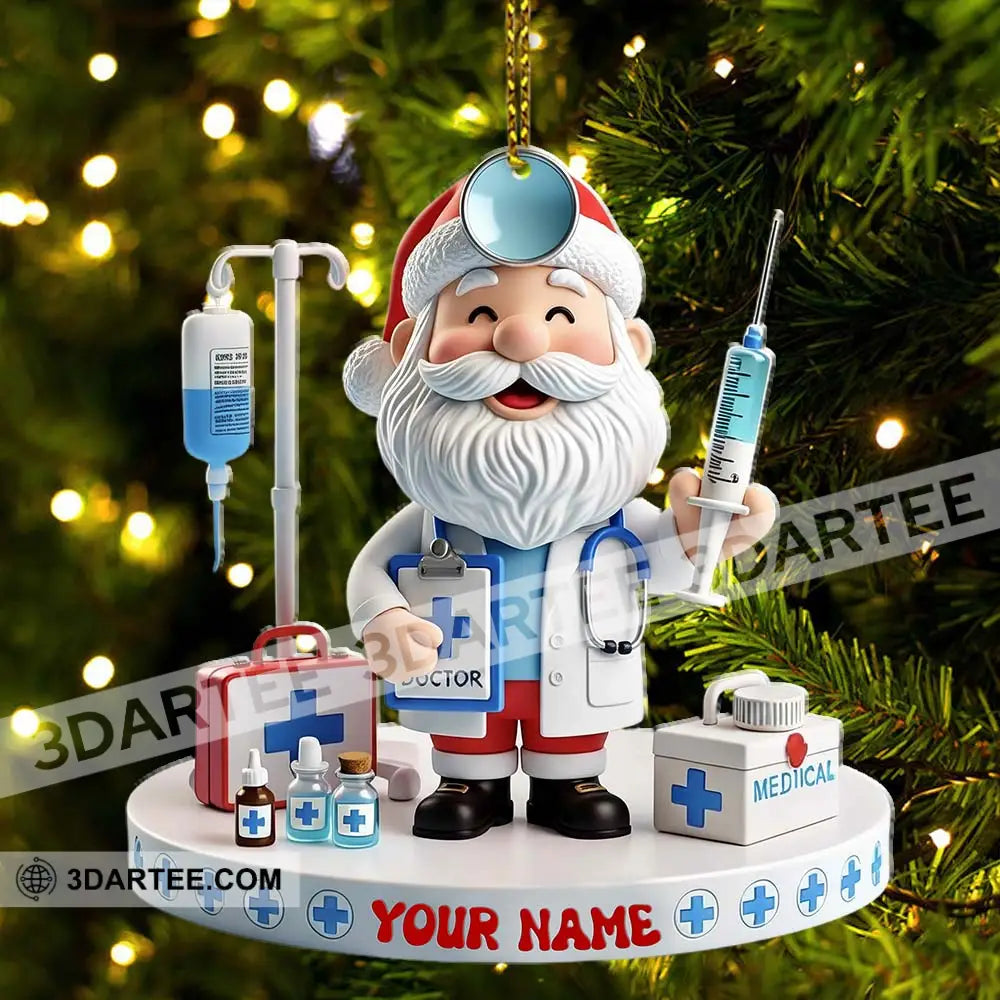 Doctor Home Decor Christmas Ornament Personalized Ornament Ornament