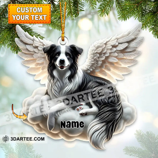 Dog Angel Christmas Home Decor Christmas Ornament Personalized Ornament 3.54’’ / 1 Ornament Ornament