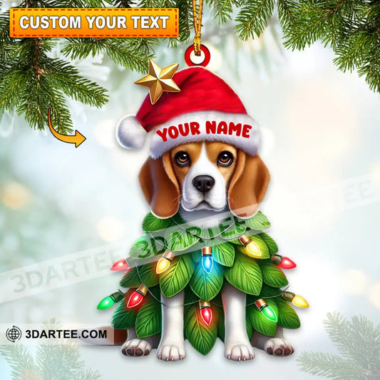 Dog Christmas Home Decor Christmas Ornament Personalized Ornament 3.54’’ / 1 Ornament Ornament