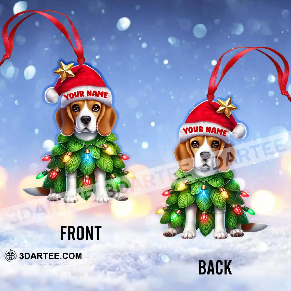 Dog Christmas Home Decor Christmas Ornament Personalized Ornament Ornament