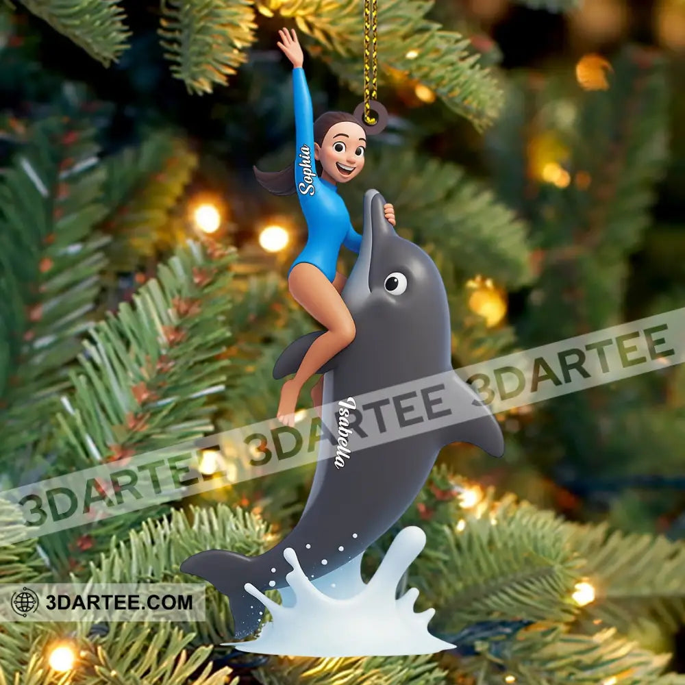 Dolphin Trainer Home Decor Christmas Ornament Personalized Ornament Ornament