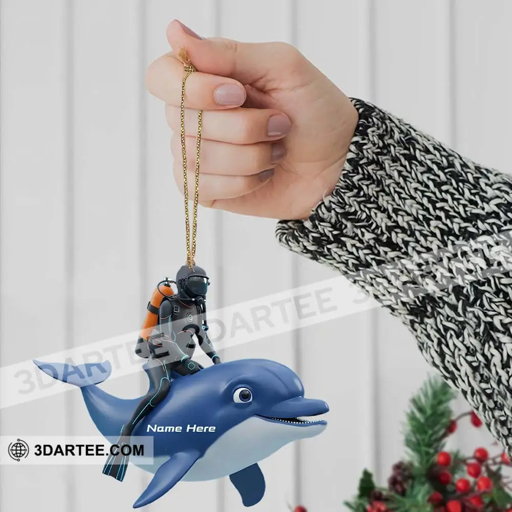 Dolphin Trainer Home Decor Christmas Ornament Personalized Ornament Ornament