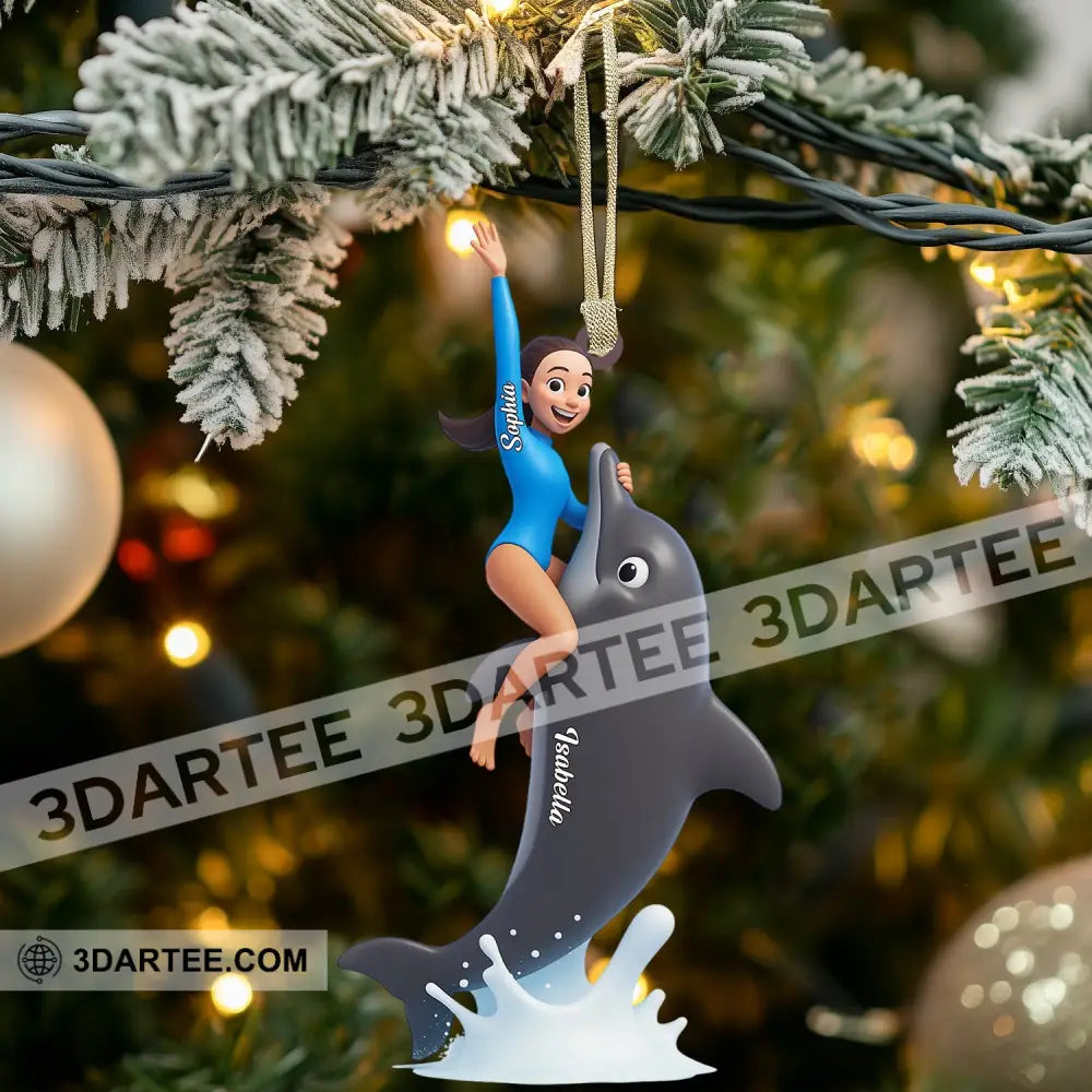 Dolphin Trainer Home Decor Christmas Ornament Personalized Ornament Ornament