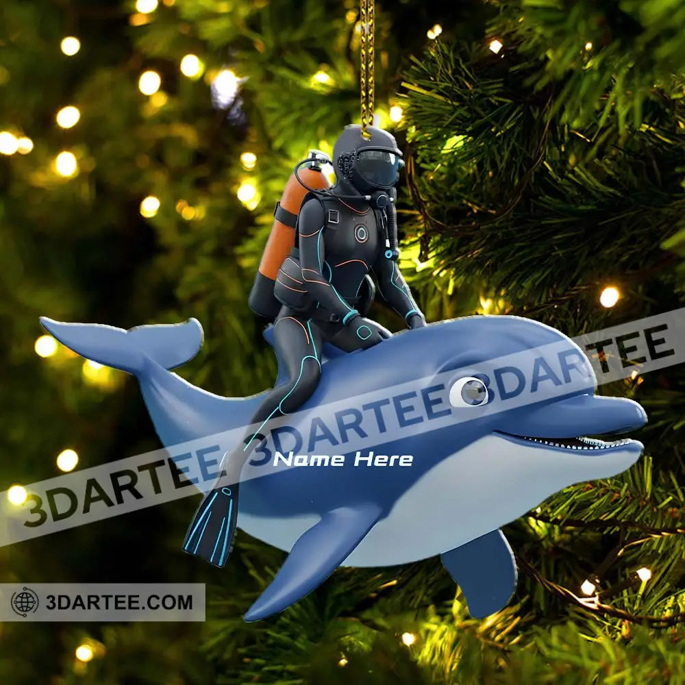 Dolphin Trainer Home Decor Christmas Ornament Personalized Ornament Ornament