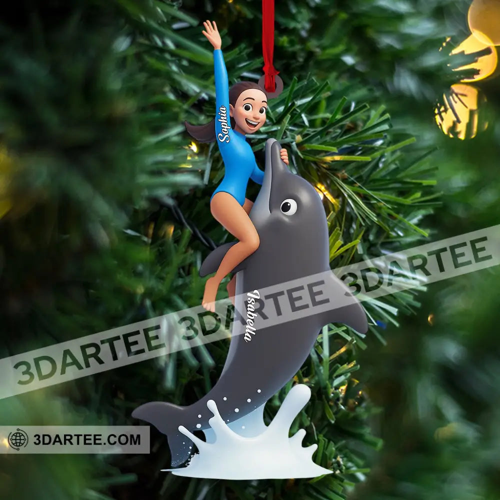 Dolphin Trainer Home Decor Christmas Ornament Personalized Ornament Ornament