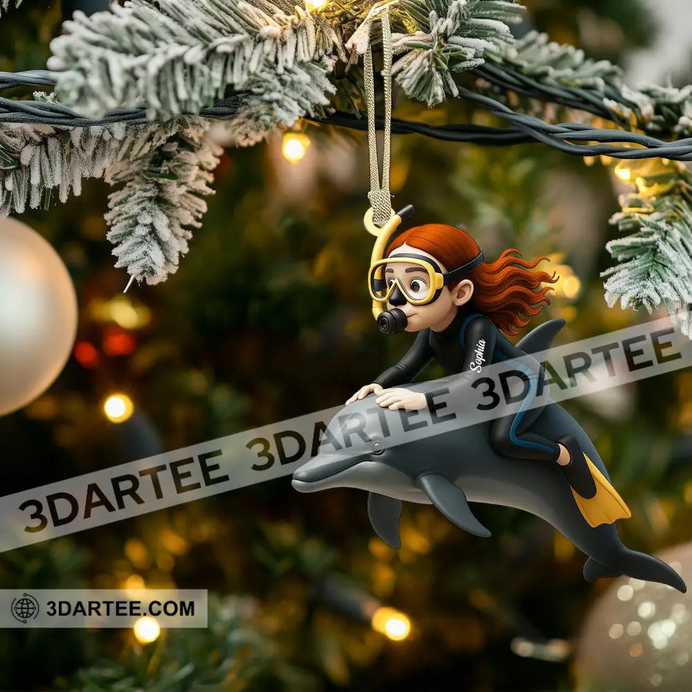 Dolphin Trainer Home Decor Christmas Ornament Personalized Ornament Ornament