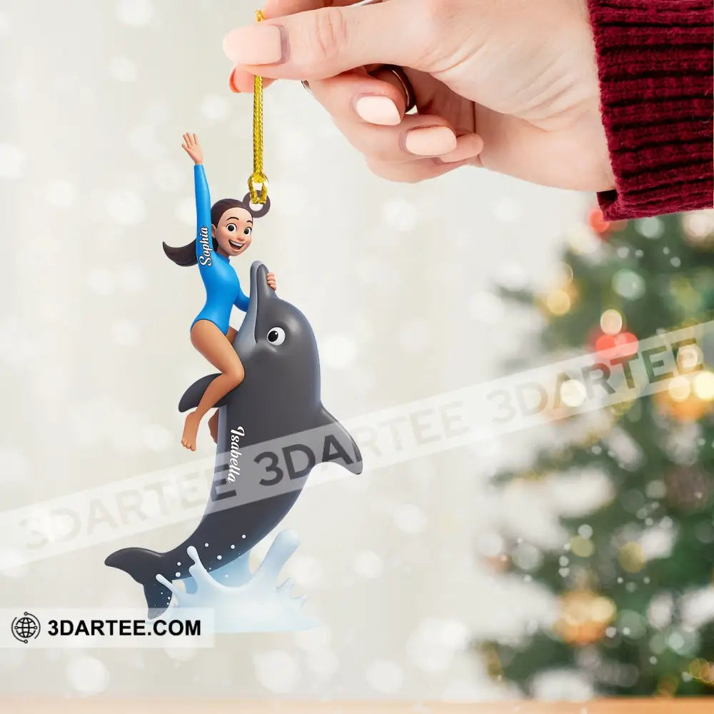 Dolphin Trainer Home Decor Christmas Ornament Personalized Ornament Ornament