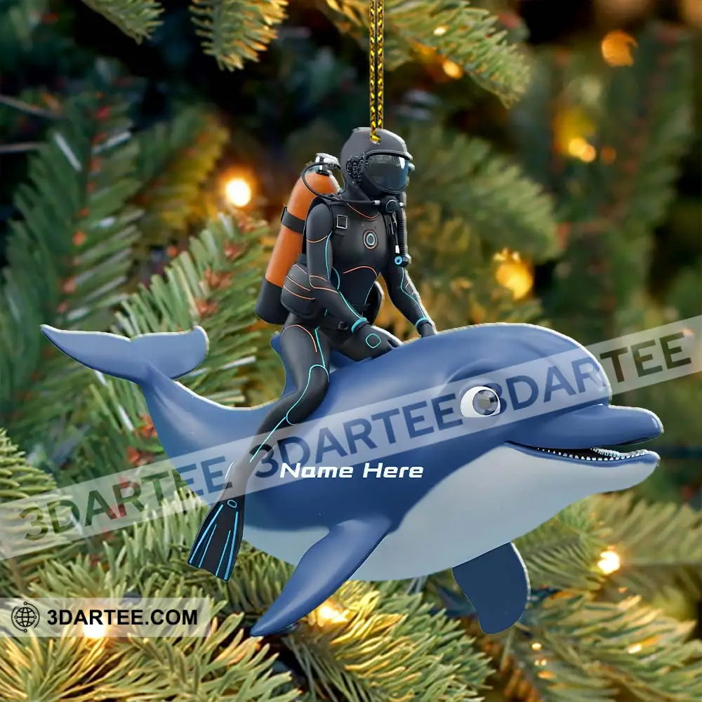 Dolphin Trainer Home Decor Christmas Ornament Personalized Ornament Ornament