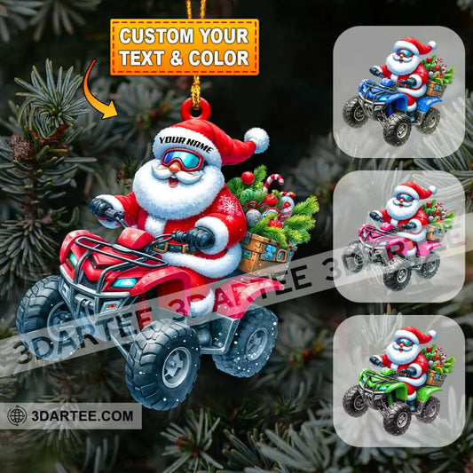 Driver Santa Home Decor Christmas Ornament Personalized Ornament 3.54’’ / 1 Ornament Ornament