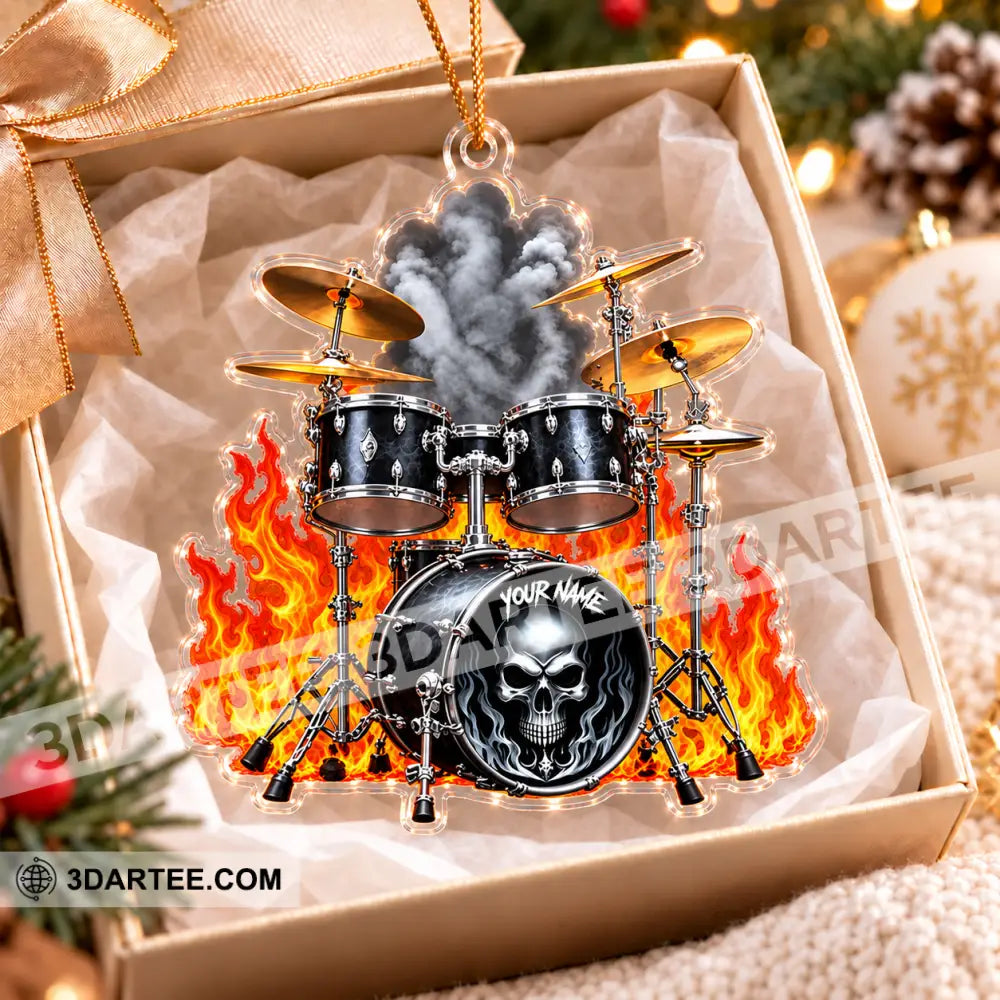 Drummer Home Decor Christmas Ornament Personalized Ornament - Ornament