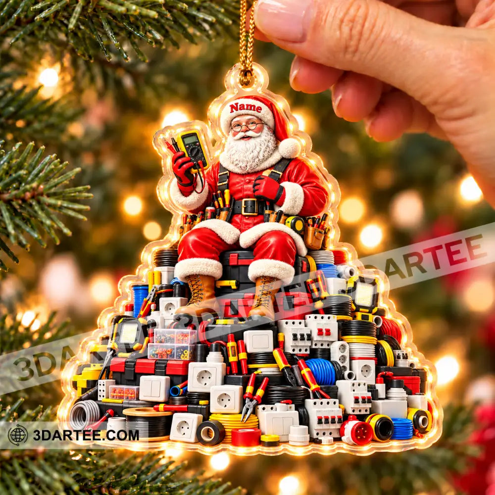 Electrician Home Decor Christmas Ornament Personalized Ornament - Ornament