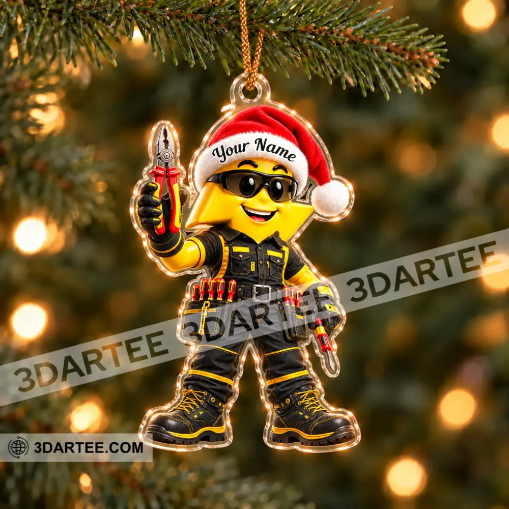 Electrician Home Decor Christmas Ornament Personalized Ornament - Ornament