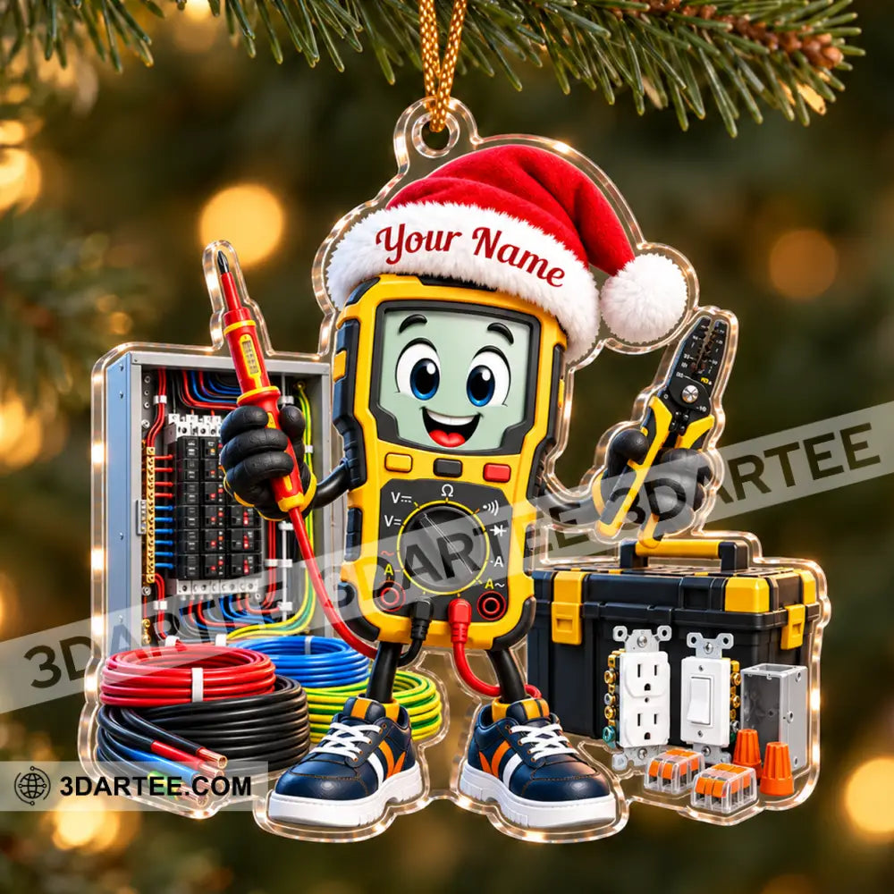 Electrician Home Decor Christmas Ornament Personalized Ornament - Ornament