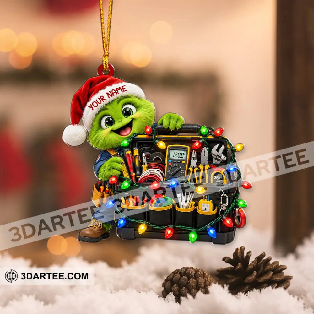 Electrician Home Decor Christmas Ornament Personalized Ornament - Ornament