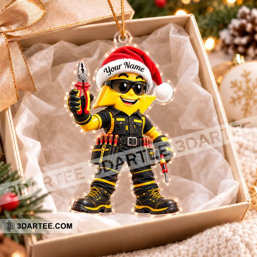 Electrician Home Decor Christmas Ornament Personalized Ornament - Ornament