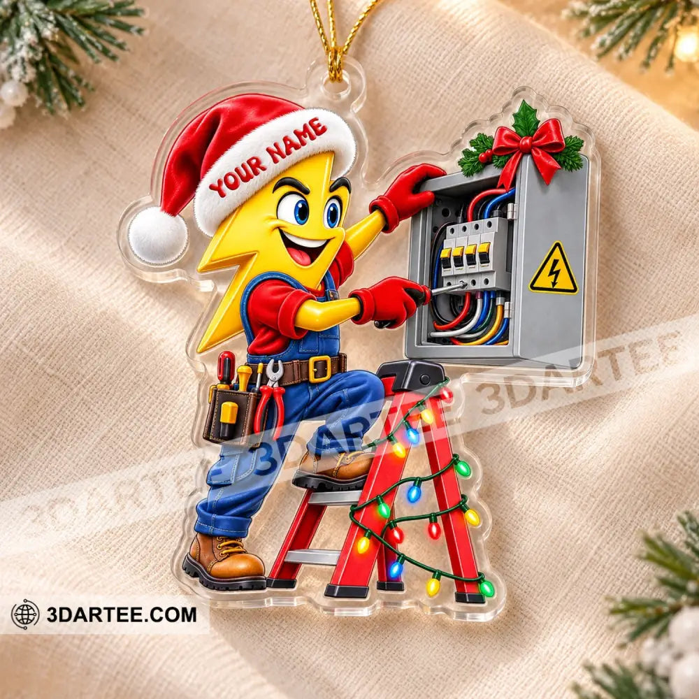 Electrician Home Decor Christmas Ornament Personalized Ornament - Ornament