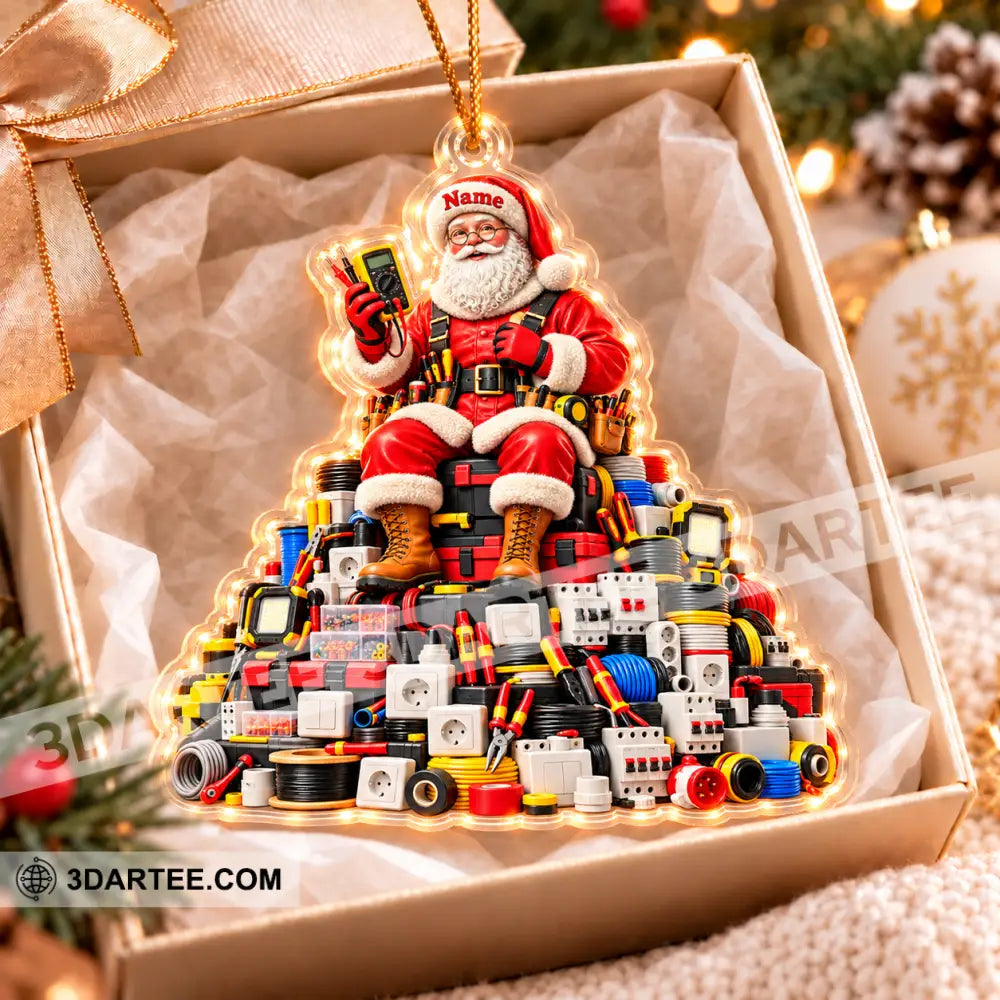 Electrician Home Decor Christmas Ornament Personalized Ornament - Ornament