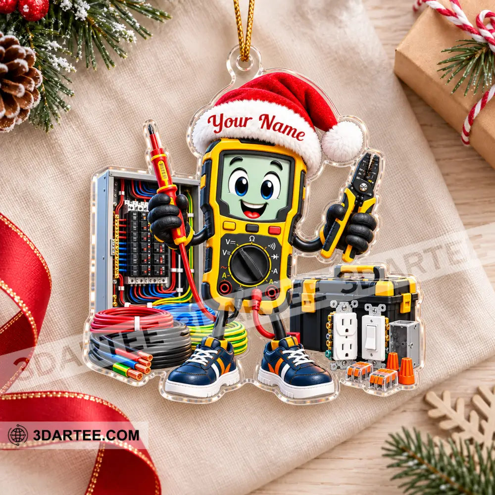 Electrician Home Decor Christmas Ornament Personalized Ornament - Ornament