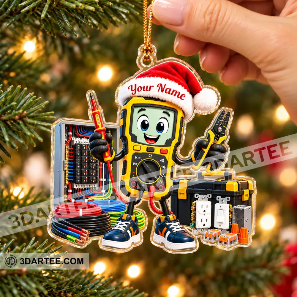 Electrician Home Decor Christmas Ornament Personalized Ornament - Ornament