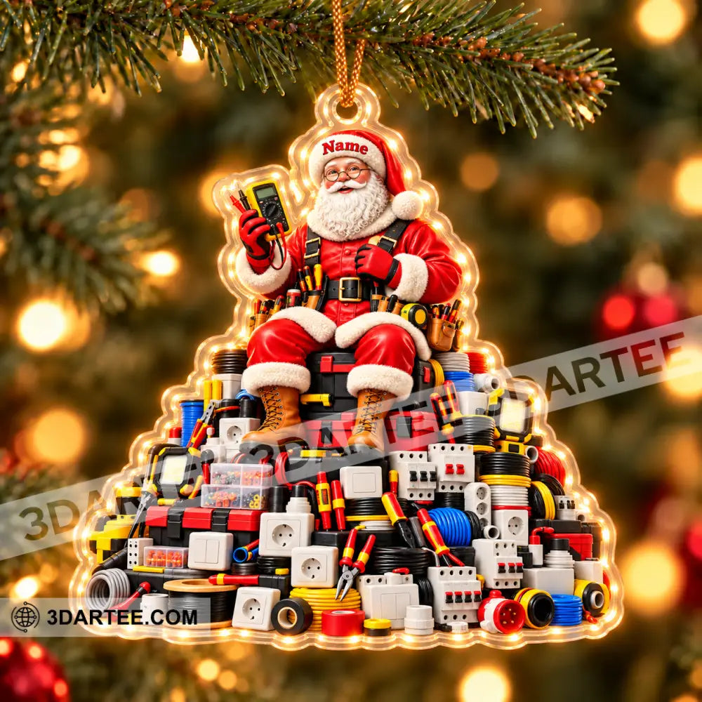 Electrician Home Decor Christmas Ornament Personalized Ornament - Ornament
