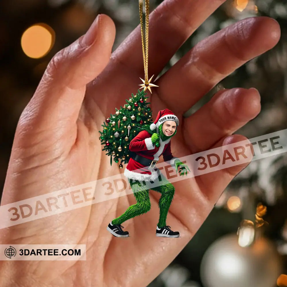 ELF And Christmas Tree Home Decor Christmas Ornament Personalized Ornament Ornament