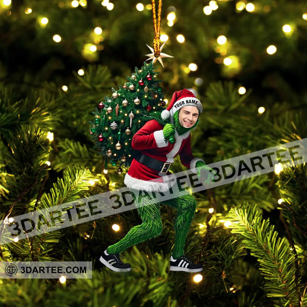 ELF And Christmas Tree Home Decor Christmas Ornament Personalized Ornament Ornament