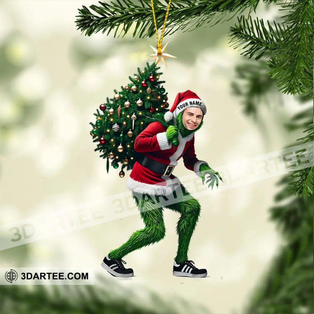 ELF And Christmas Tree Home Decor Christmas Ornament Personalized Ornament Ornament