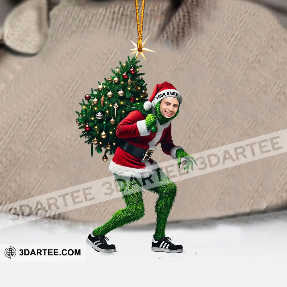 ELF And Christmas Tree Home Decor Christmas Ornament Personalized Ornament Ornament