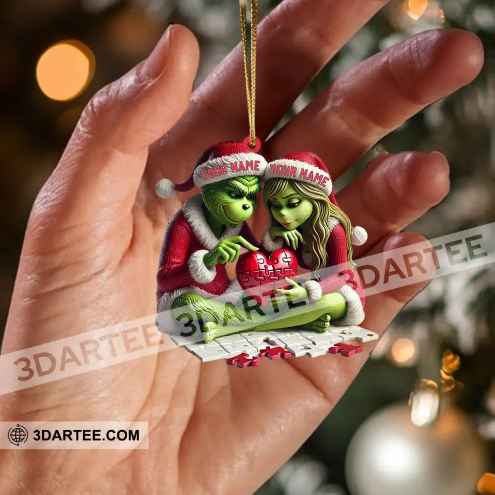ELF Couple Christmas Home Decor Christmas Ornament Personalized Ornament Ornament