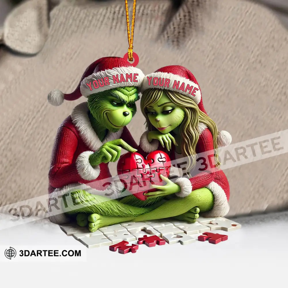 ELF Couple Christmas Home Decor Christmas Ornament Personalized Ornament Ornament
