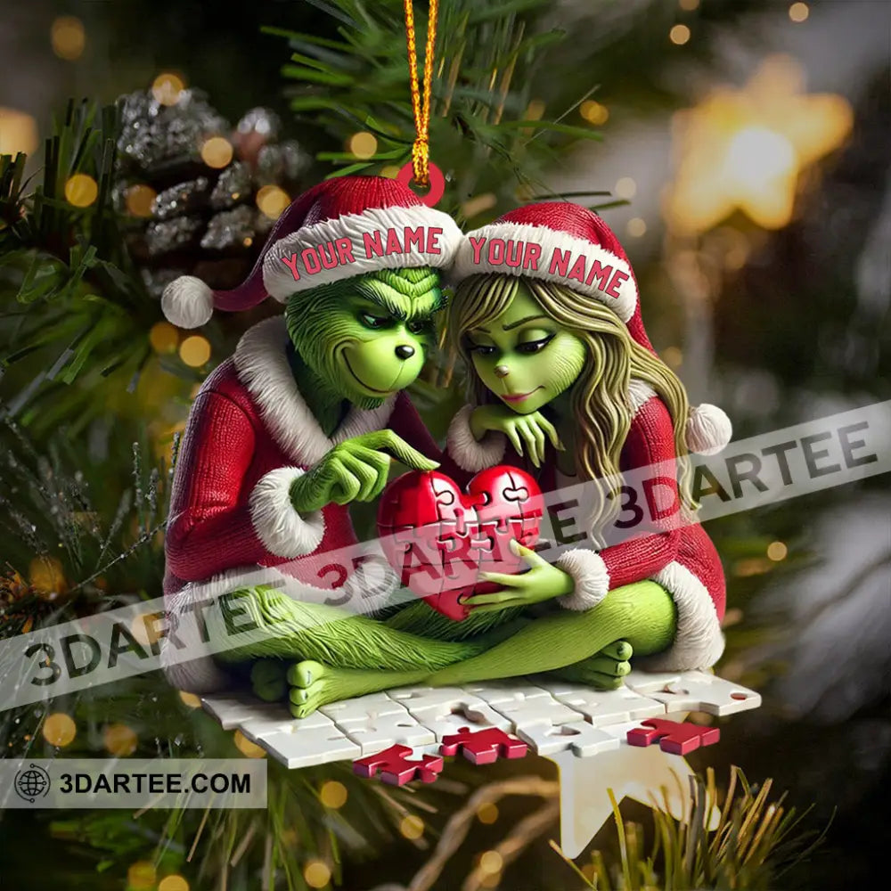 ELF Couple Christmas Home Decor Christmas Ornament Personalized Ornament Ornament