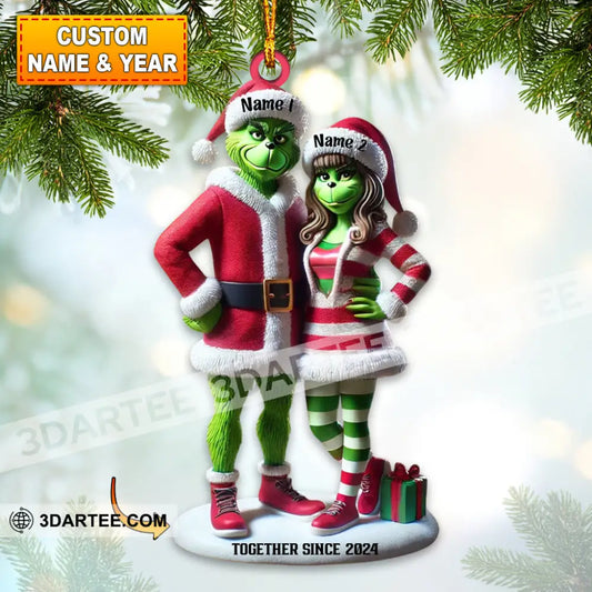 ELF Couple Home Decor Christmas Ornament Personalized Ornament 3.54’’ / 1 Ornament Ornament