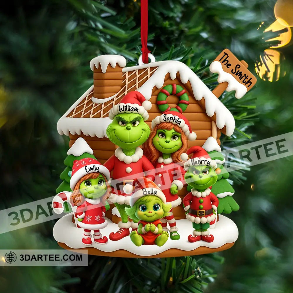 ELF Family Christmas Home Decor Christmas Ornament Personalized Ornament Ornament