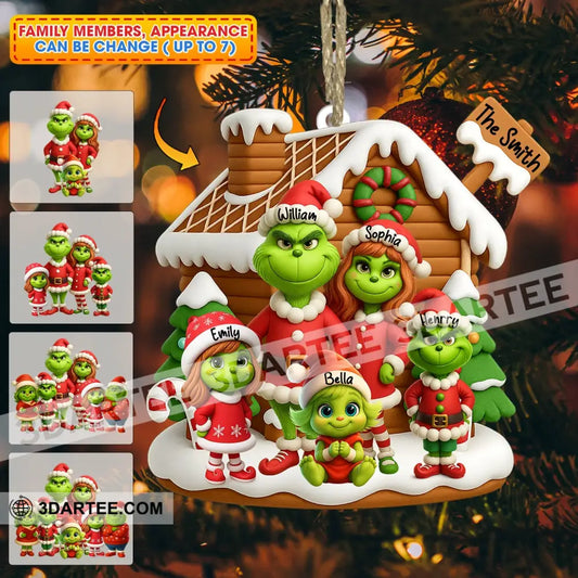 ELF Family Christmas Home Decor Christmas Ornament Personalized Ornament 3.54’’ / 1 Ornament Ornament