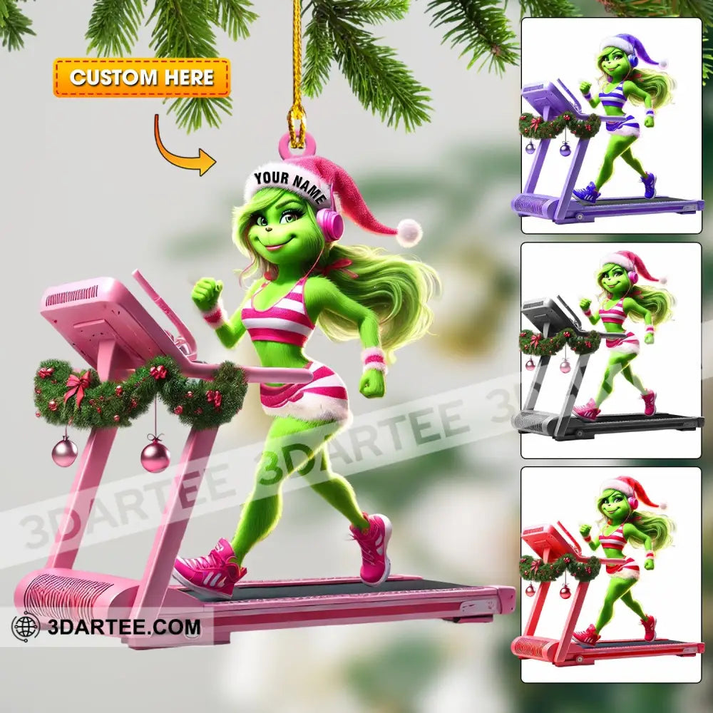 ELF Treadmill Decor Christmas Ornament Personalized Ornament Ornament