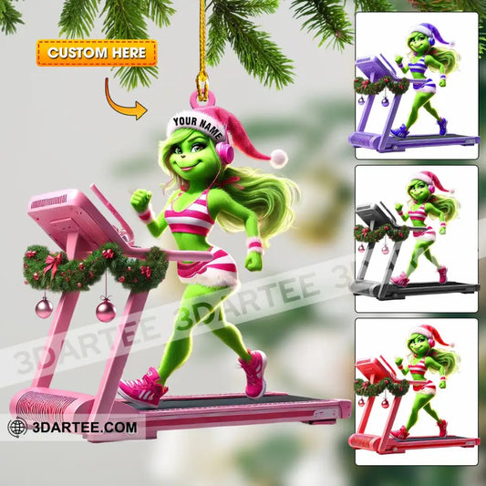 ELF Treadmill Decor Christmas Ornament Personalized Ornament Ornament