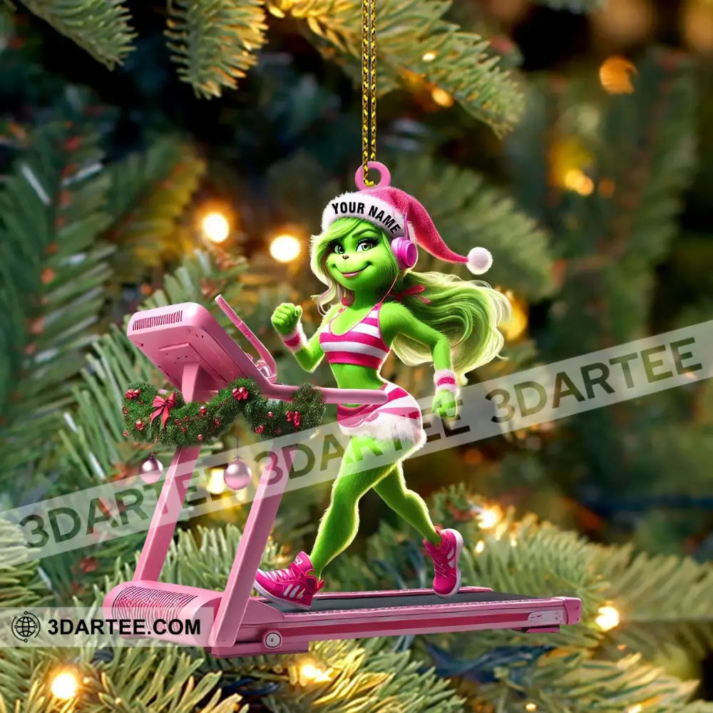 ELF Treadmill Decor Christmas Ornament Personalized Ornament Ornament